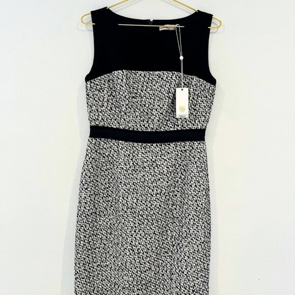 Tory Burch Dresses & Skirts - NWT Tory Burch Lucille Dress Navy Silk Blend Tweed SZ.6